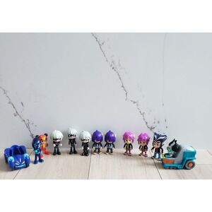 PJ Masks Action Figures Lot of 12 Vehicles Catboy Luna Girl Night Ninja Wolfies